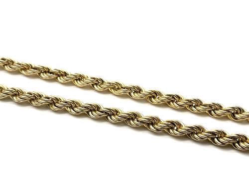 9ct Yellow Gold Rope Chain 24 inches