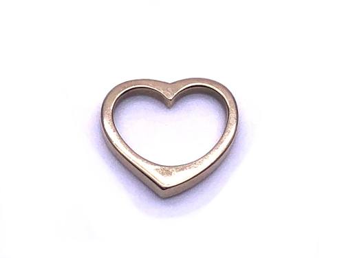 9ct Yellow Gold Cutout Heart Pendant