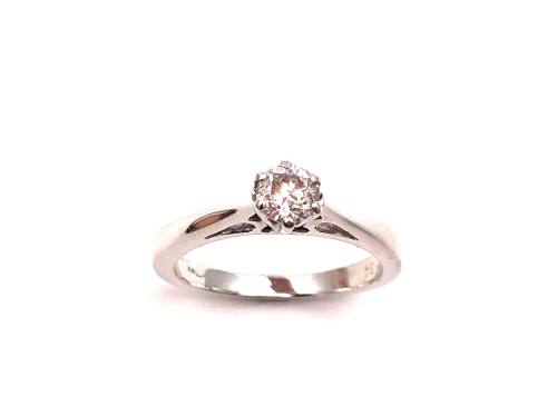 18ct Diamond Solitaire Ring 0.34ct