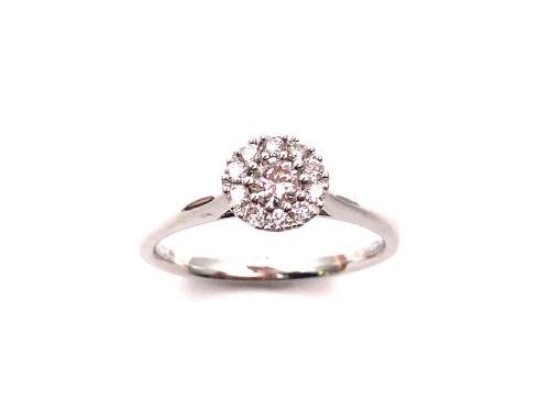 18ct Diamond Cluster Ring 0.27ct