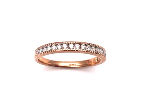 9ct Rose Gold Diamond Eternity Ring 0.25ct