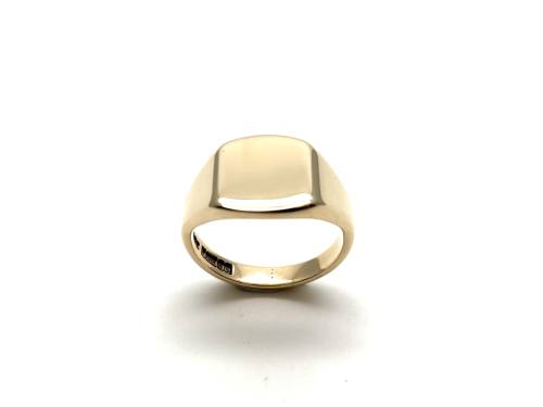 9ct Yellow Gold Plain Signet Ring