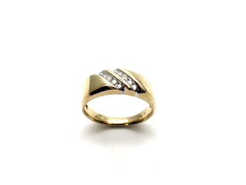 9ct Yellow Gold CZ Ring