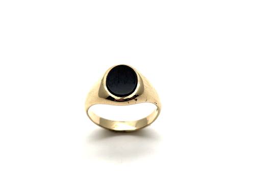 9ct Yellow Gold Onyx Signet Ring