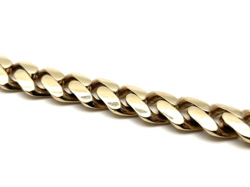 9ct Yellow Gold Curb Bracelet 8 inch