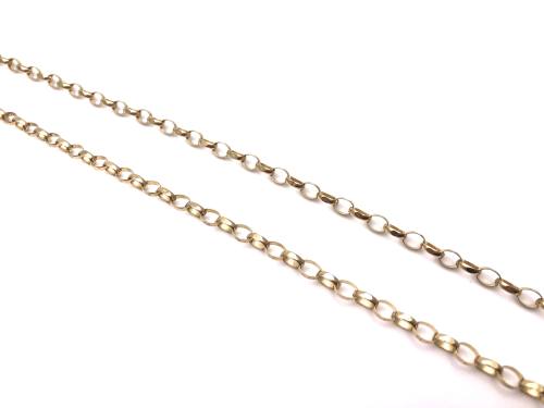 9ct Yellow Gold Belcher Chain 24 Inches