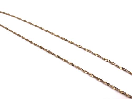 9ct Yellow Golf Prince Of Wales Chain