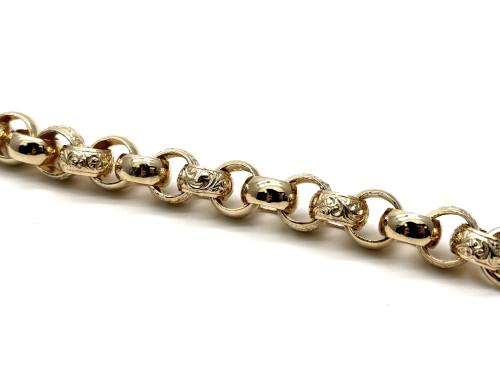 9ct Yellow Gold Belcher Bracelet 7.5 in