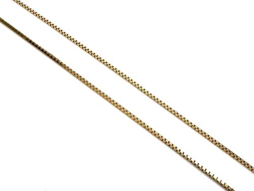 9ct Yellow Gold Box Chain