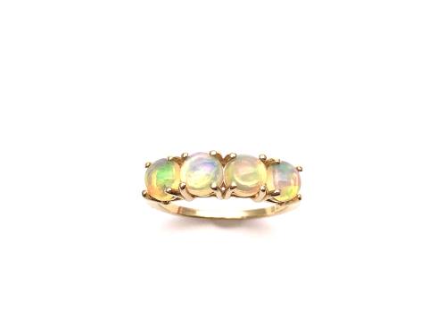 9ct Yellow Gold Opal 4 Stone Ring