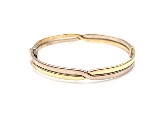 9ct Two Colour Bangle