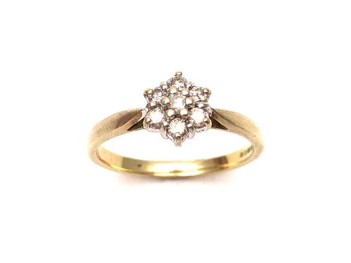 9ct Diamond Cluster Ring 0.25ct