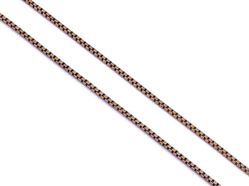 9ct Yellow Gold Box Chain 15 Inches