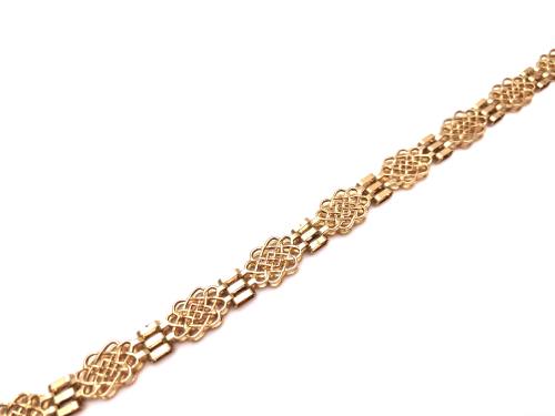 9ct Yellow Gold Fancy Celtic Bracelet