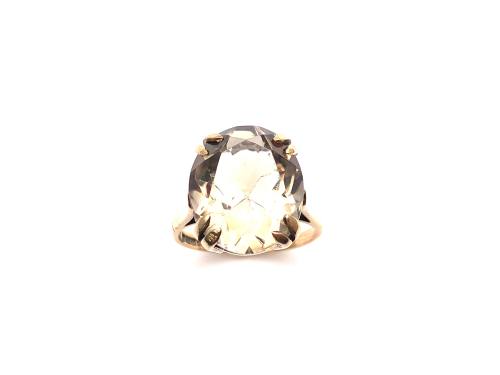 9ct Smokey Quartz Solitaire Ring