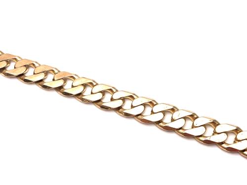 9ct Yellow Gold Curb Bracelet 8.5 inch