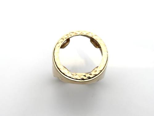 9ct Half Sovereign Ring Mount