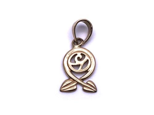 9ct Mackintosh Style Pendant