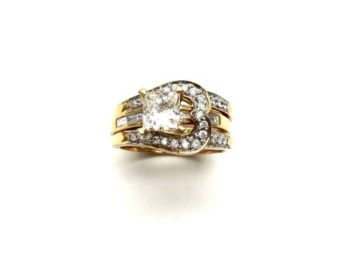 18ct Yellow Gold Diamond Bridal Set