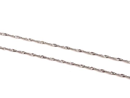 9ct White Gold Prince Of Wales Chain