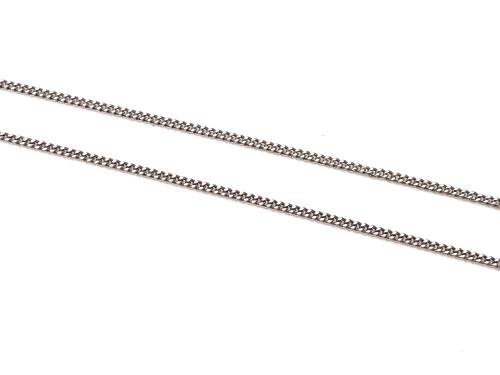 9ct White Gold Curb Chain