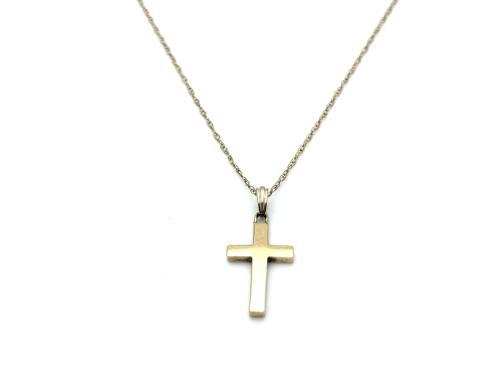 9ct Yellow Gold Cross & Chain