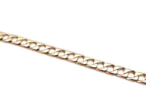 9ct Yellow Gold Curb Bracelet 8 1/2 inc