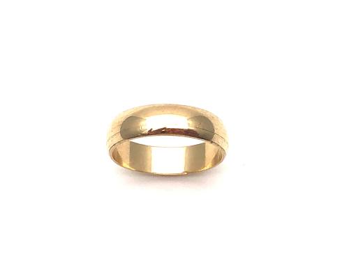 9ct Yellow Gold Wedding Ring 5mm