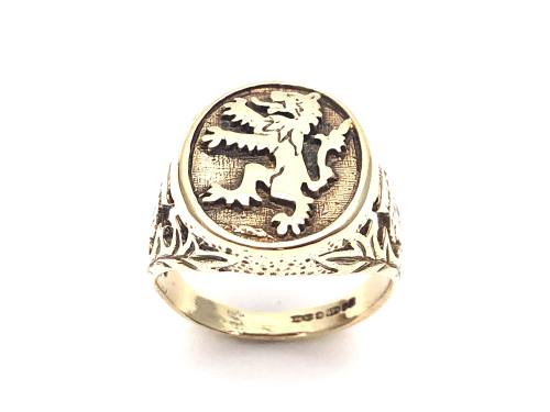 9ct Yellow Gold Lion Ring