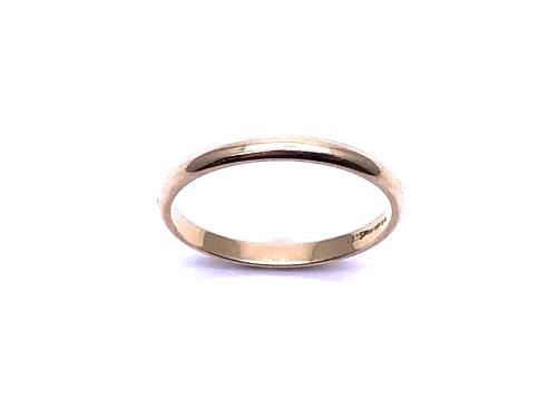 9ct Yellow Gold Wedding Ring 2mm