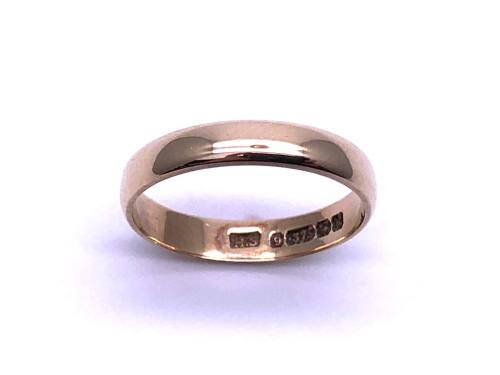 9ct Yellow Gold Wedding Ring 3.5mm