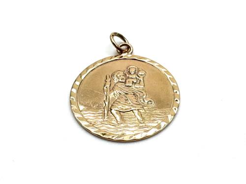 9ct Yellow Gold St.Christopher Pendant