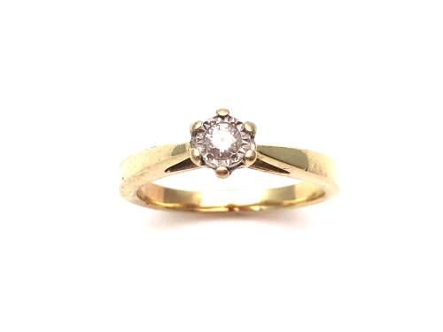 9ct Yellow Gold Solitaire Ring