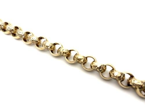 9ct Yellow Gold Belcher Bracelet 8 3/4