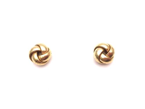 9ct Yellow Gold Knot Stud Earrings