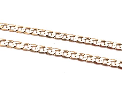 9ct Yellow Gold Curb Chain 23 Inch