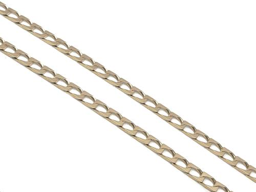 9ct Squared Curb Chain 20inch