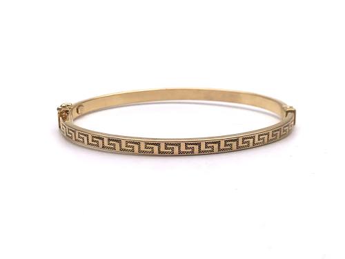 9ct Yellow Gold Hinged Bangle