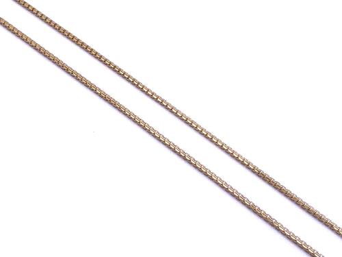 9ct Yellow Gold Box Chain 18 inch