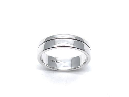 18ct White Gold Wedding Band 5.5mm