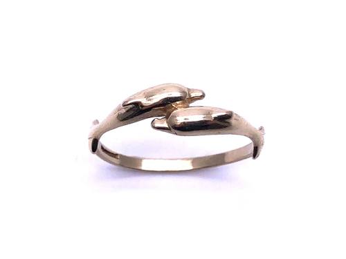 9ct Yellow Gold Dolphin Ring