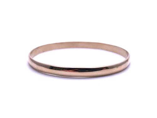 9ct Yellow Gold Plain Bangle