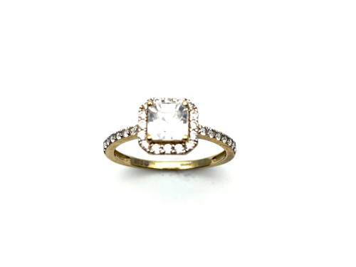 9ct Yellow Gold Zircon Ring