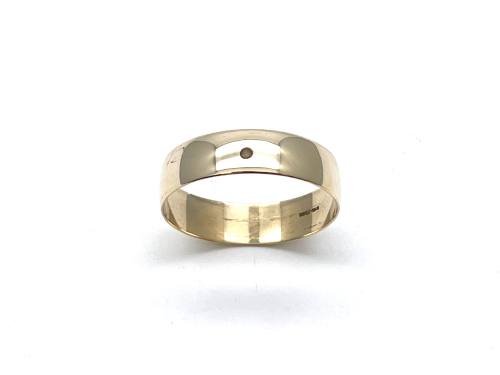 9ct Yellow Gold Wedding Ring 6mm