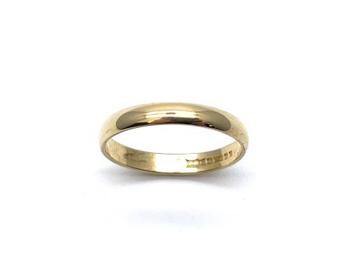 18ct Yellow Gold Wedding Ring 3mm