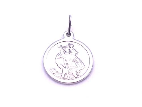 Silver St Christopher Pendant 13mm