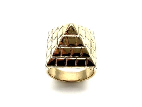 9ct Yellow Gold Pyramid Ring