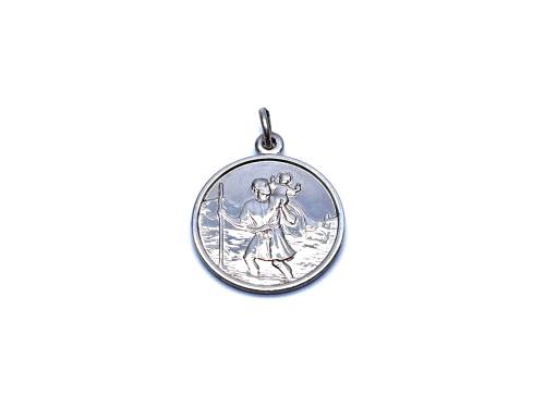 Silver St Christopher Pendant