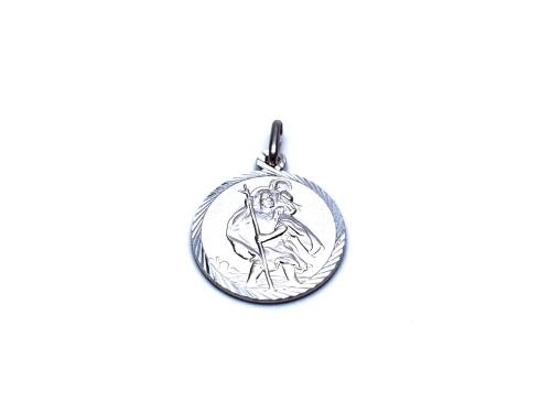 Silver St Christopher Pendant