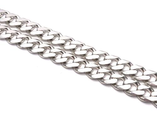 Silver Curb Chain 21 inch